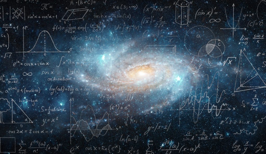 matematikai képletek a tejútrendszerben illusztráció