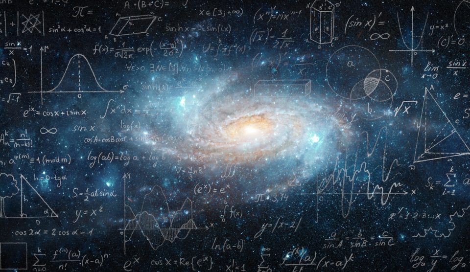 matematikai képletek a tejútrendszerben illusztráció