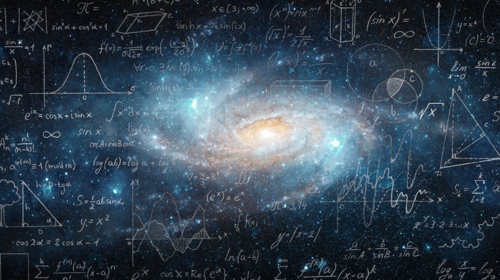 matematikai képletek a tejútrendszerben illusztráció