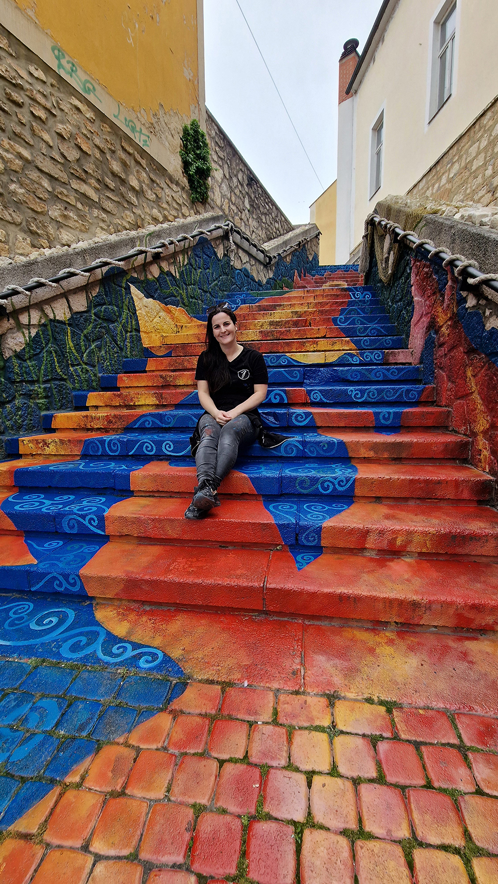 Varjas Judit, a tapolcai Halas Lépcső alkotója