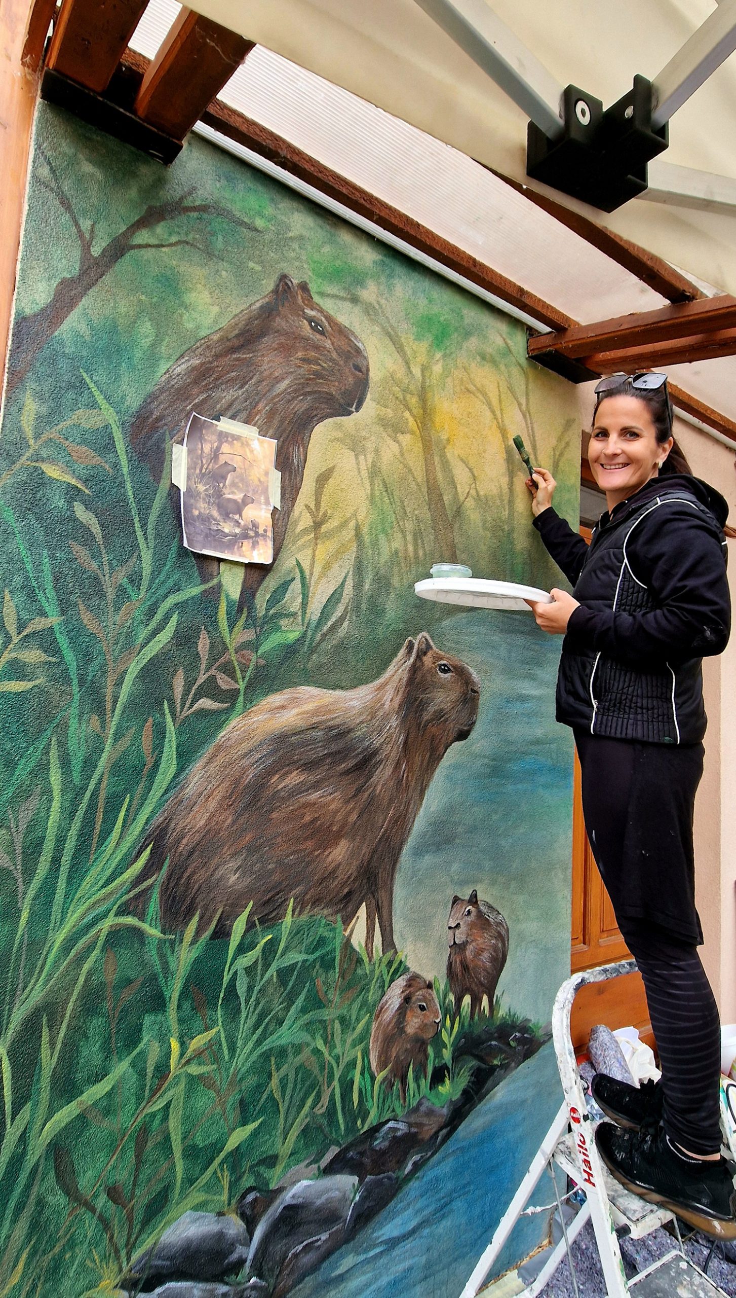 Varjas Judit, a tapolcai Halas Lépcső alkotója