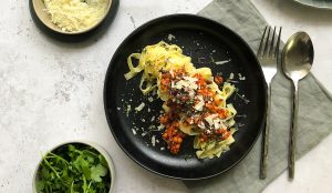 Pikáns lencsés bolognai recept A Kotányi-dinasztia című könyvből
