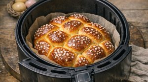 air fryerben sült húsvéti kalács