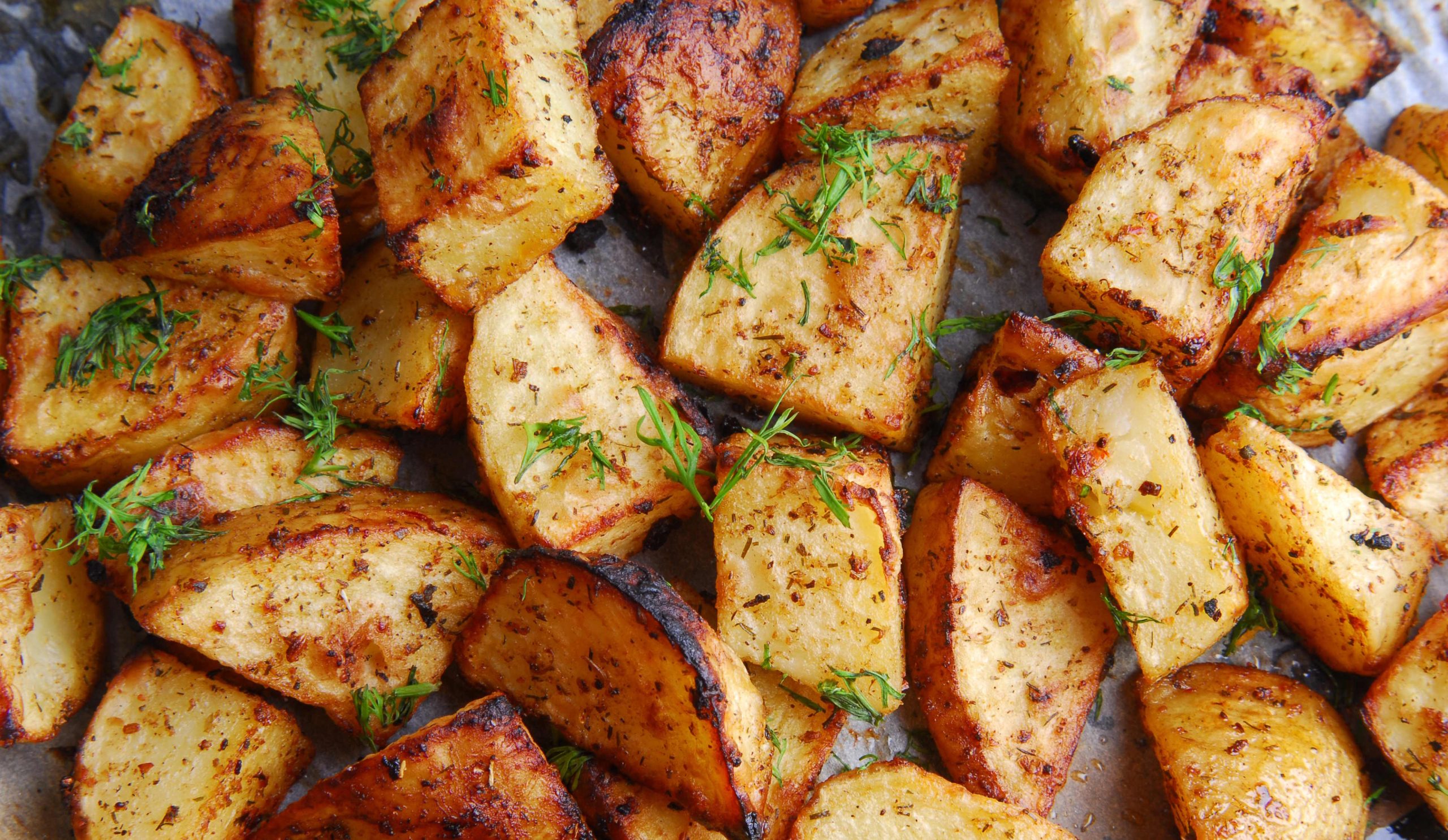 sült krumpli közelről