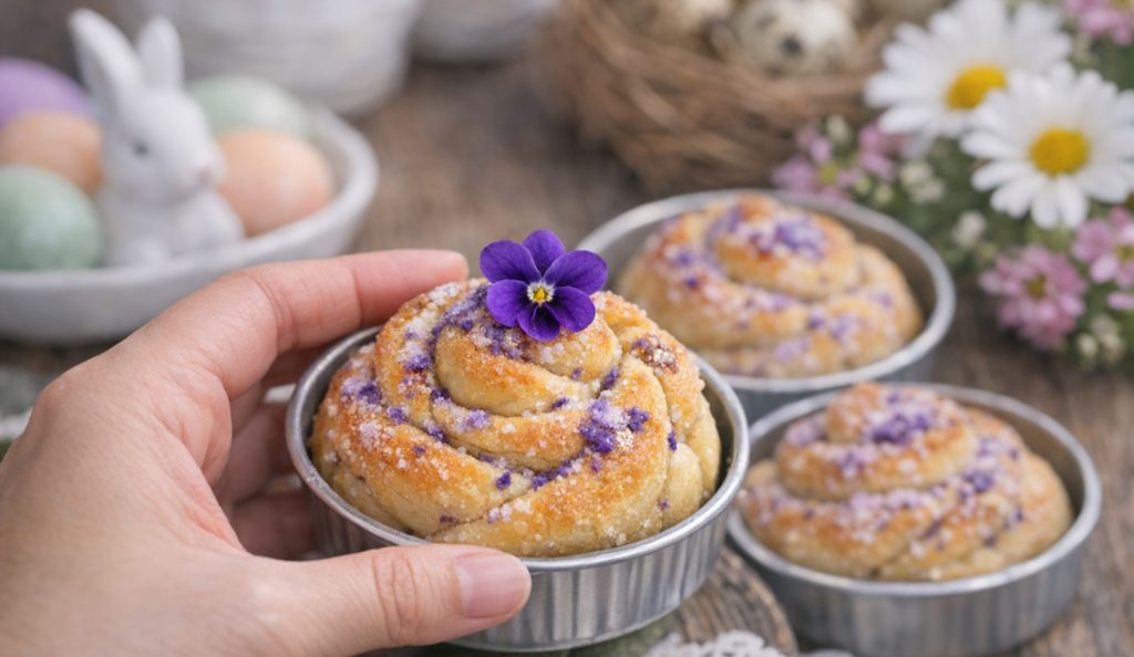 húsvéti különlegesség ibolyás kalács