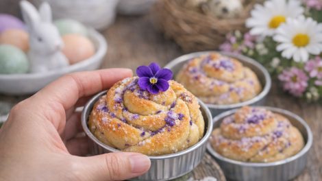 húsvéti különlegesség ibolyás kalács