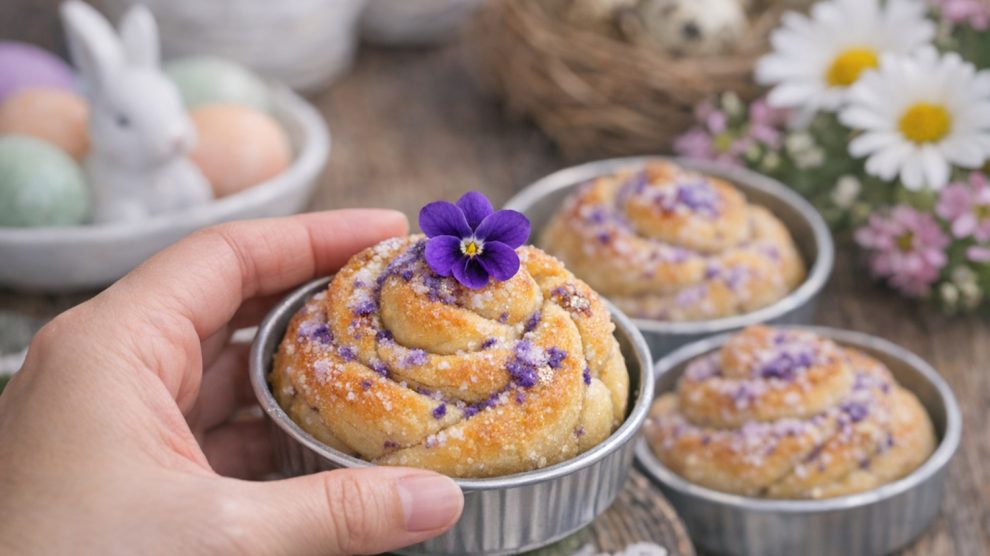 húsvéti különlegesség ibolyás kalács