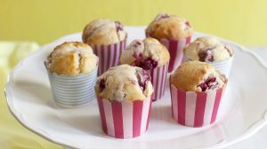 Citromos-málnás muffin