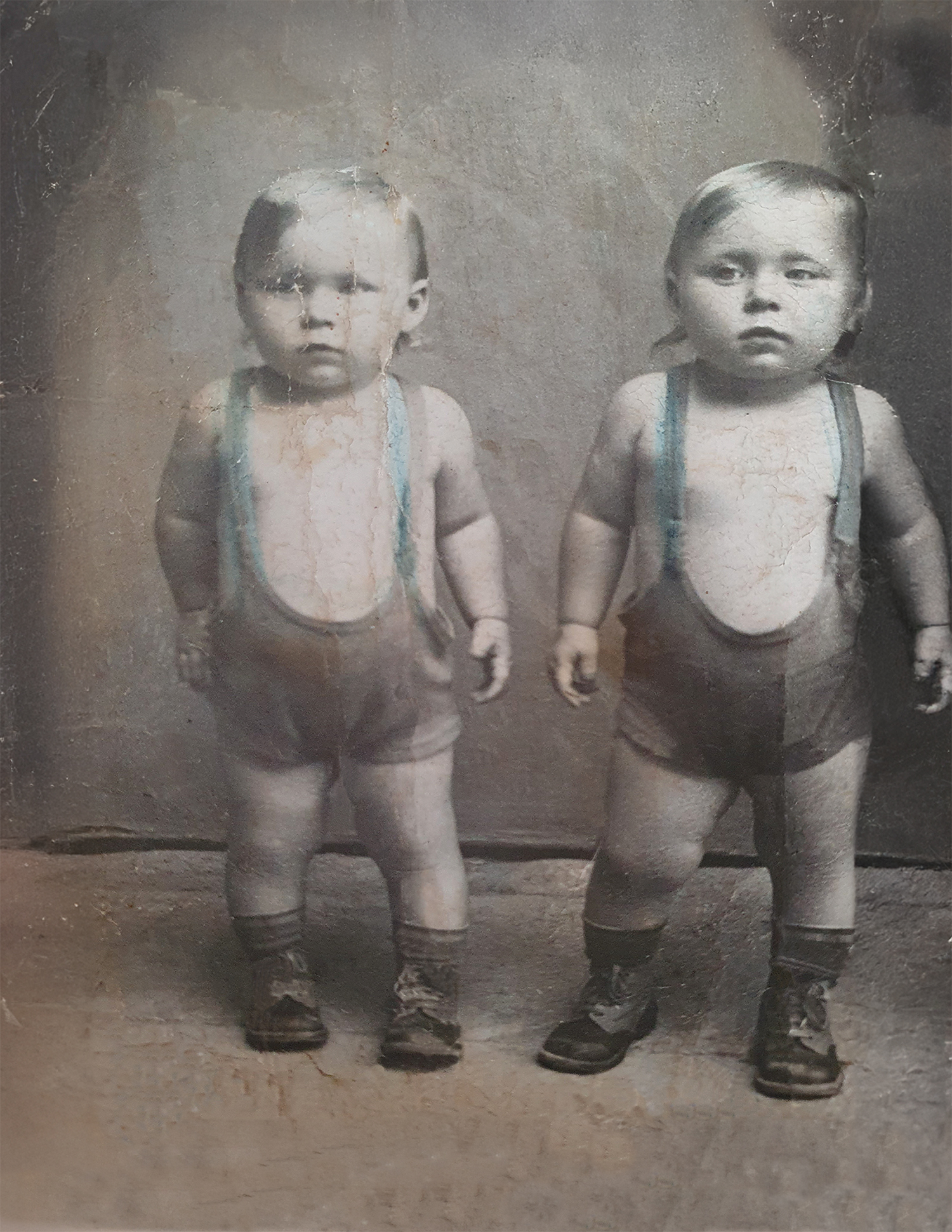 Szalay Irén és Ida gyerekként