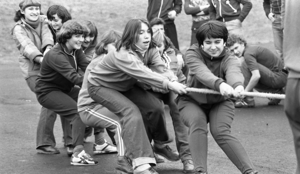 1978.-ban még a kötélhúzás is jó móka volt