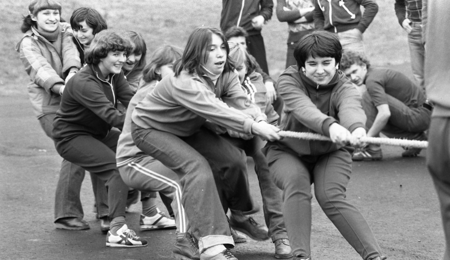 1978.-ban még a kötélhúzás is jó móka volt