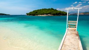 ksamil strand albánia