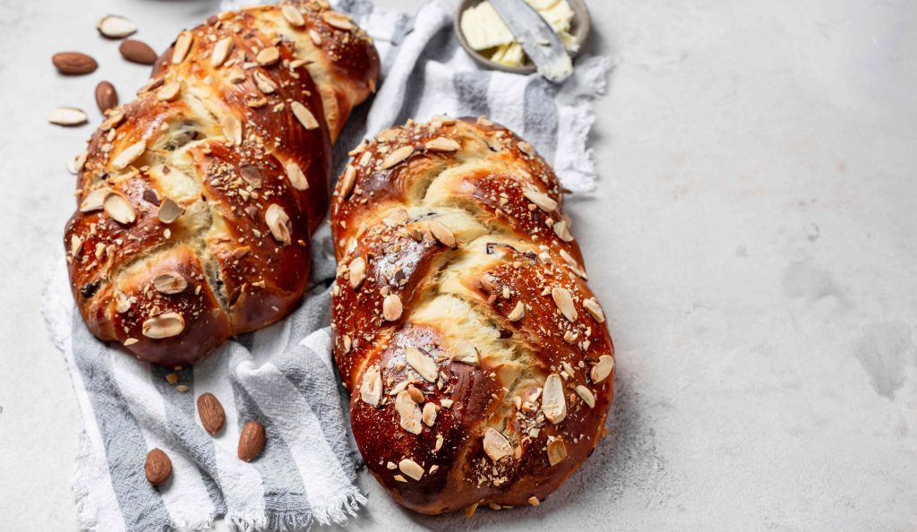 Mandulás tekert kalács