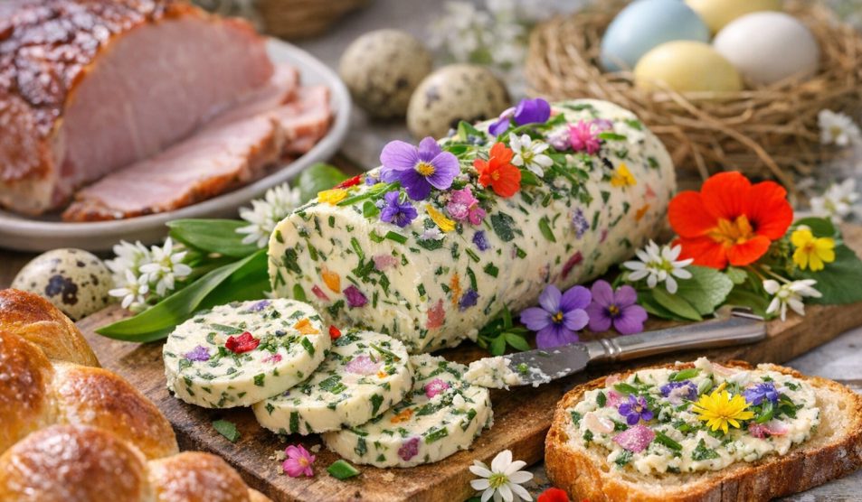 vadvirágos fűszervaj a húsvéti asztalon kuriózum