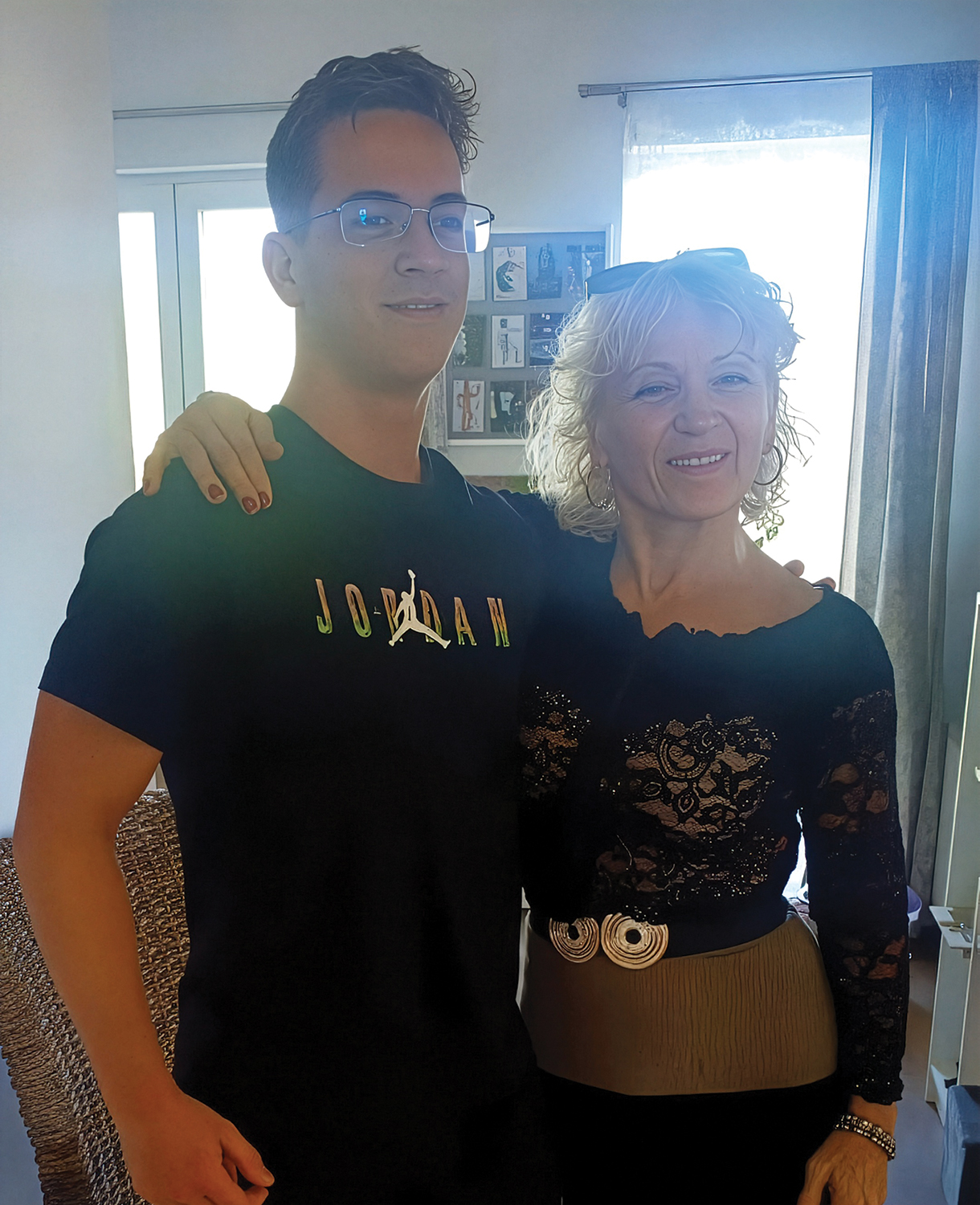 László Irén és unokája