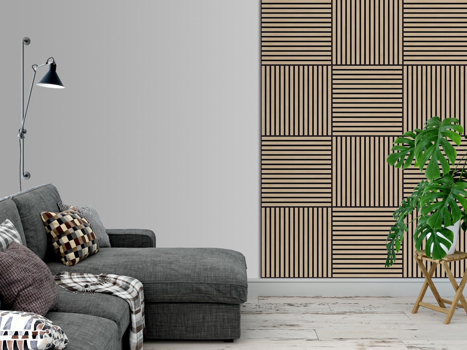 faldekoráció falpanel nappaliba fa hatású