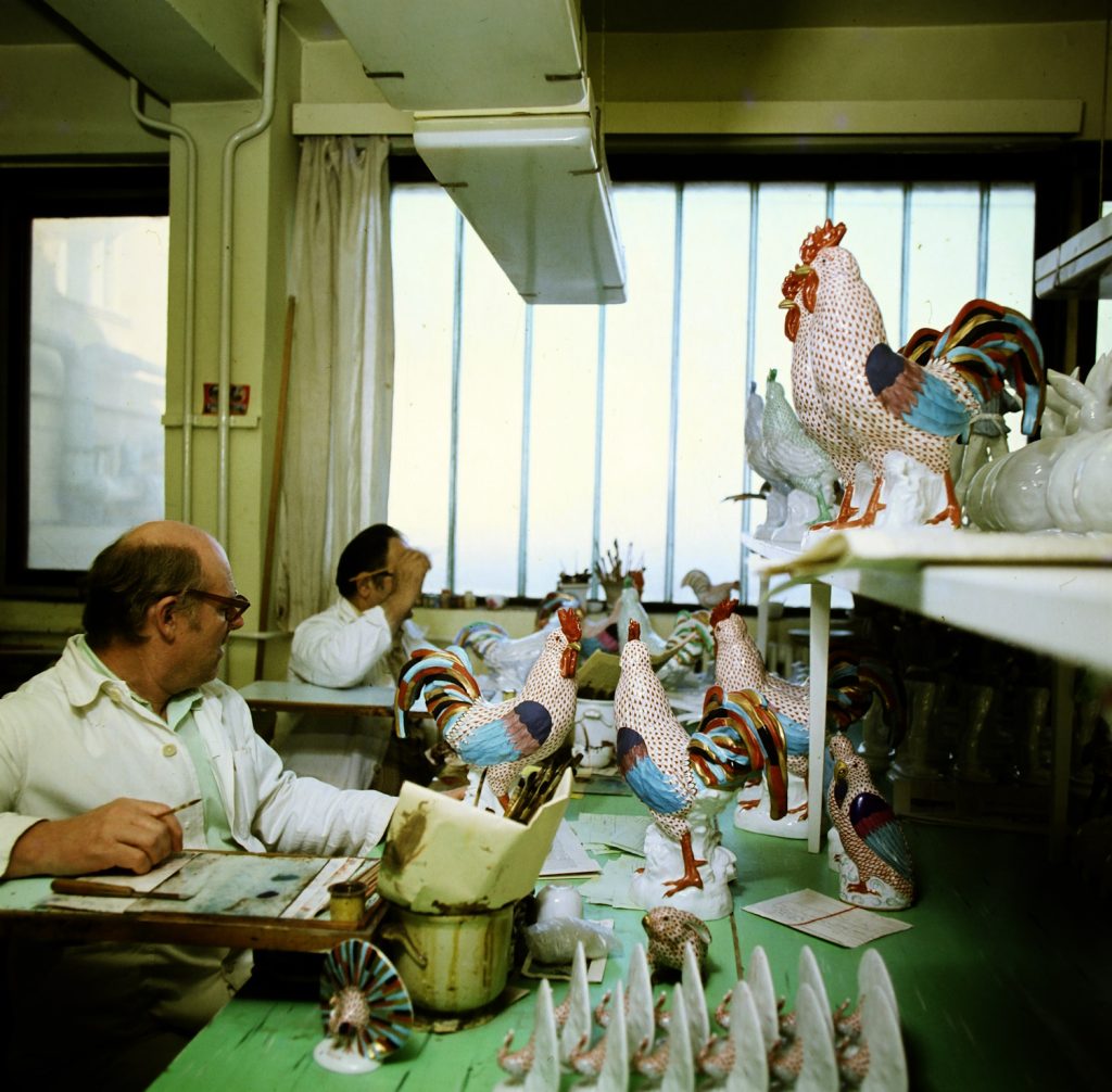 1980.: Herendi Porcelángyár, porcelánfestők