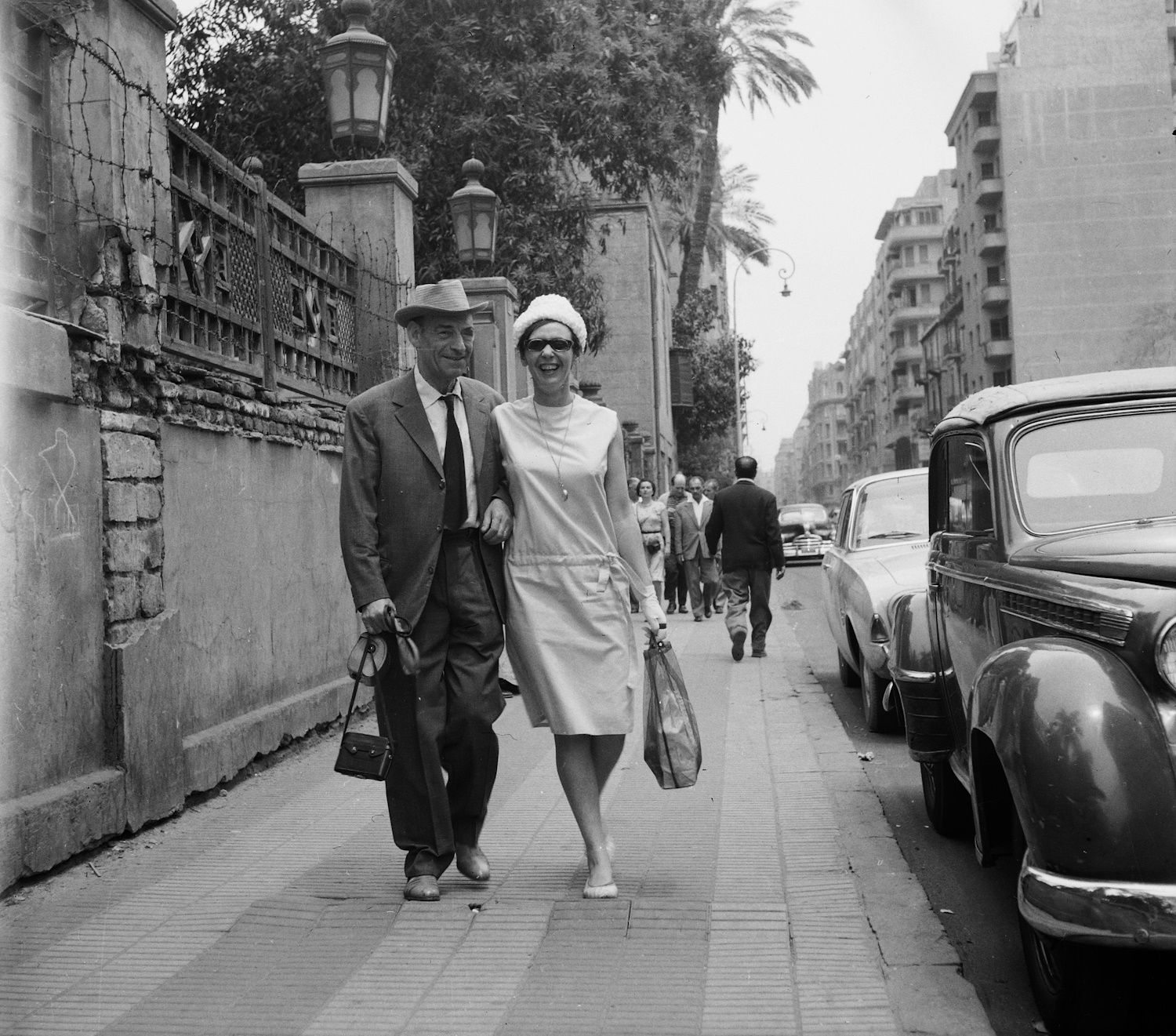 1962-ben Latabár Kálmán a feleségével Kairóban