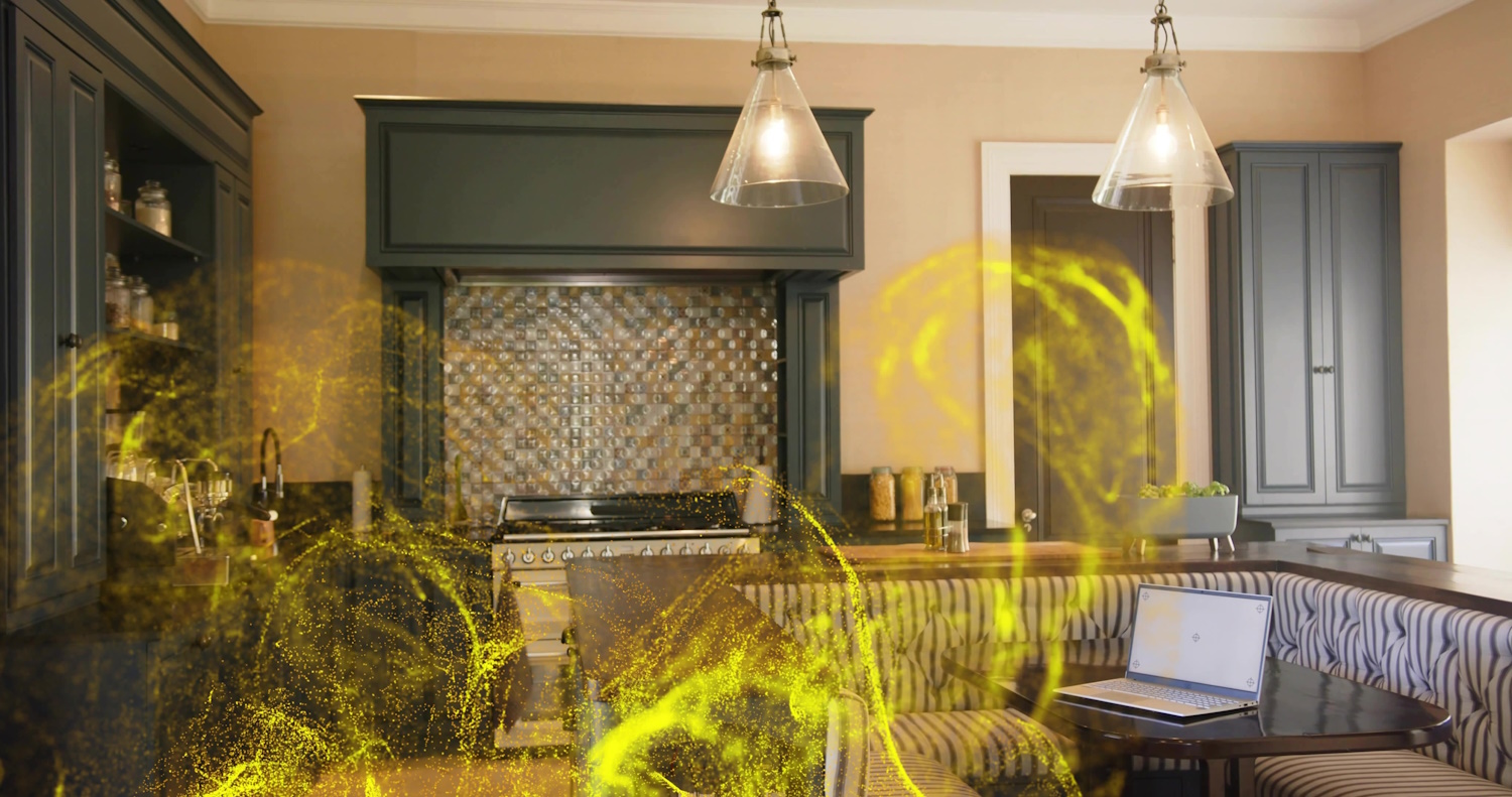 modern sarokgarnitúra étkezőasztal mondern nagy konyhában