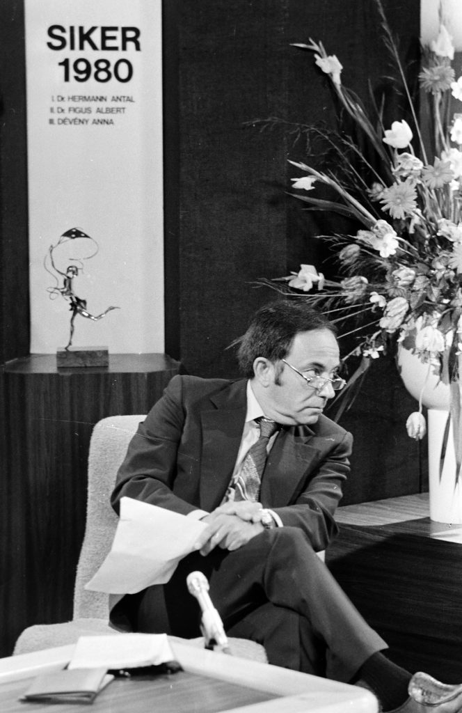 Vitray Tamás 1980-ban az MTV stúdiójában