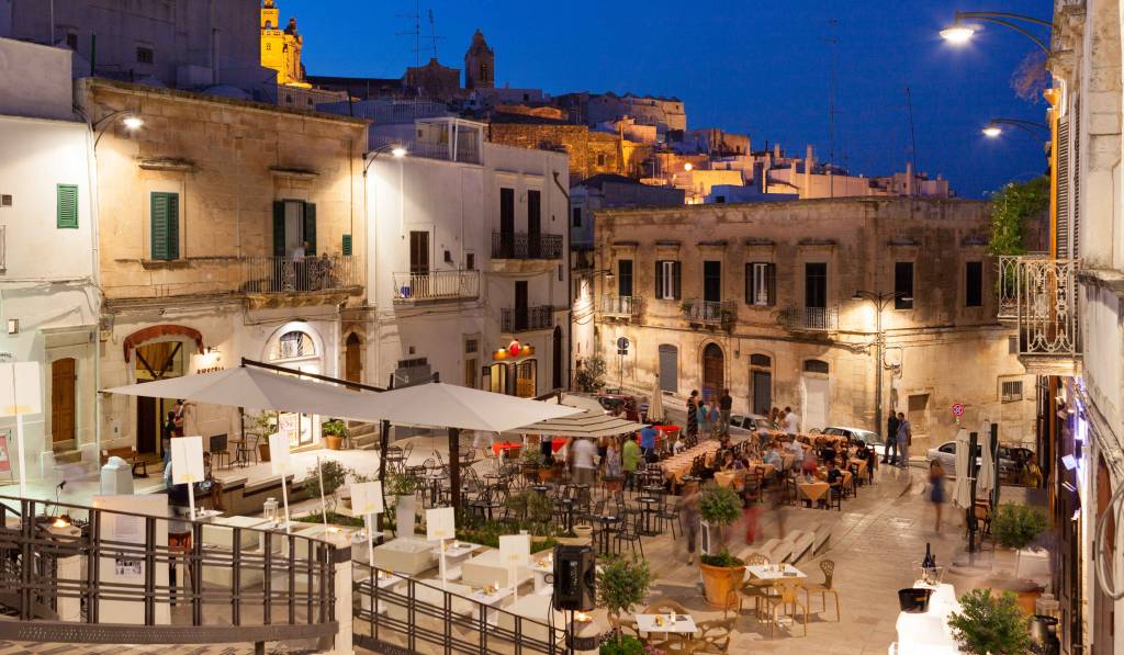Ostuni város Olaszország Puglia régiójában