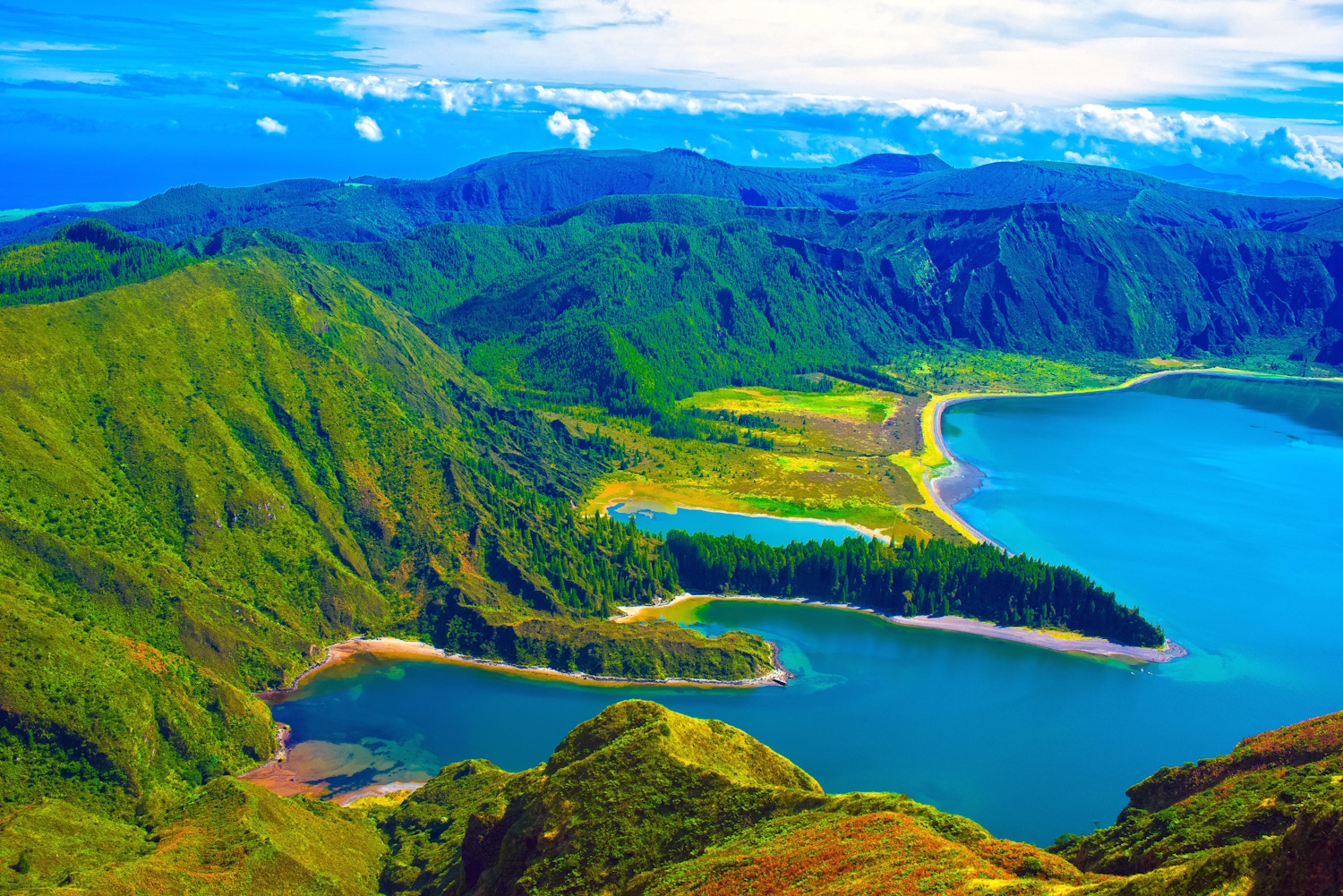 lagoa do fogo san miguel portugália azori szigetek