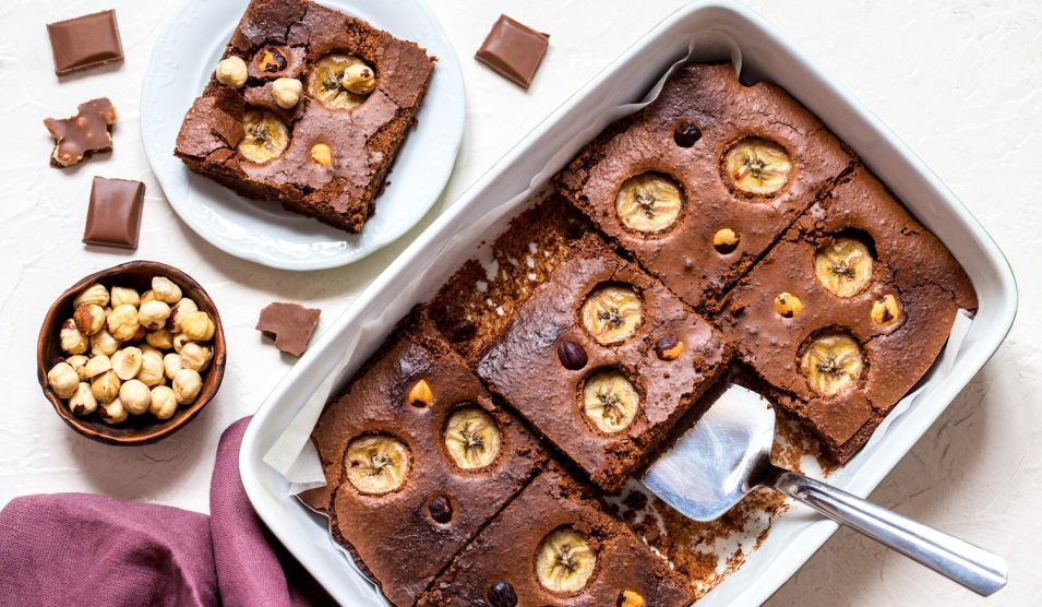 Banános brownie