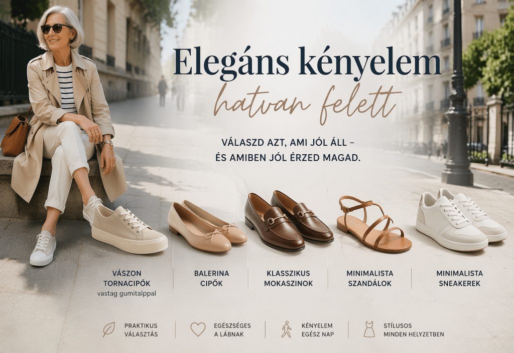 divatos nyári cipők 60 év feletti nőknek