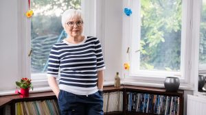 Mélykuti Ilona az otthonában