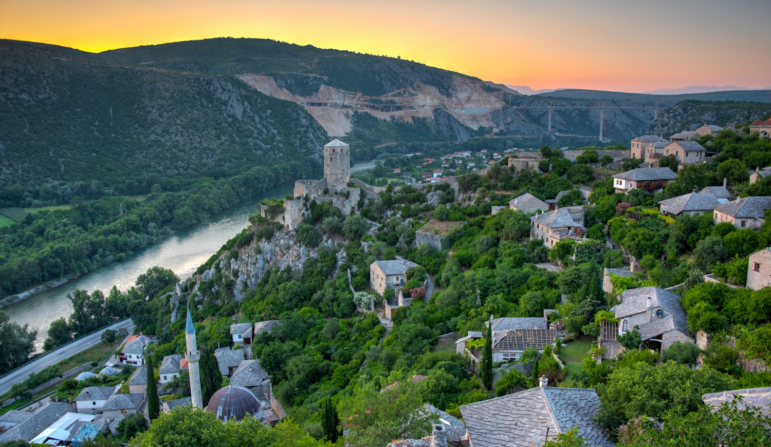 pocitelj történelmi város bosznia hercegovina mostar környékén