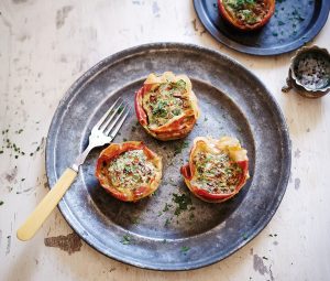 Vargányás−pármai sonkás tartlet