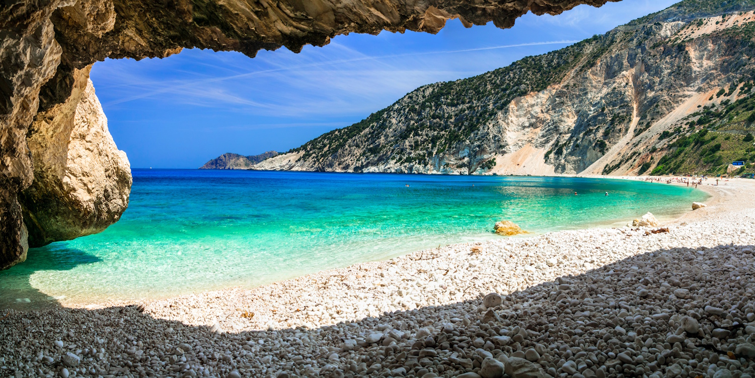 Myrtos Beach | Meglepetés A híres Myrtos strand kefalónia görögország