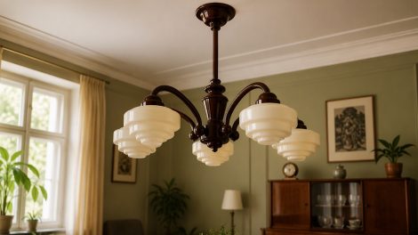 régi bakelit mennyezeti csillár