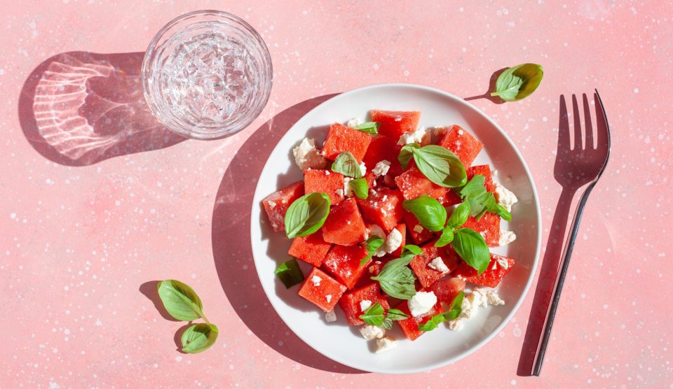Görögdinnyés és feta sajtos saláta | Meglepetés Görögdinnyés és feta sajtos saláta