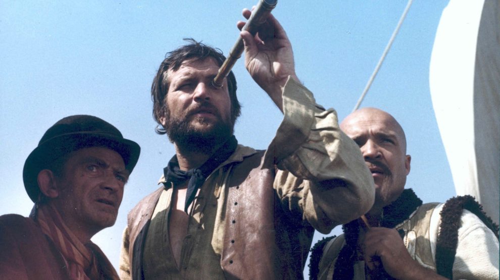 Jelenet A Dunai hajós című filmből (középen Bujtor István)