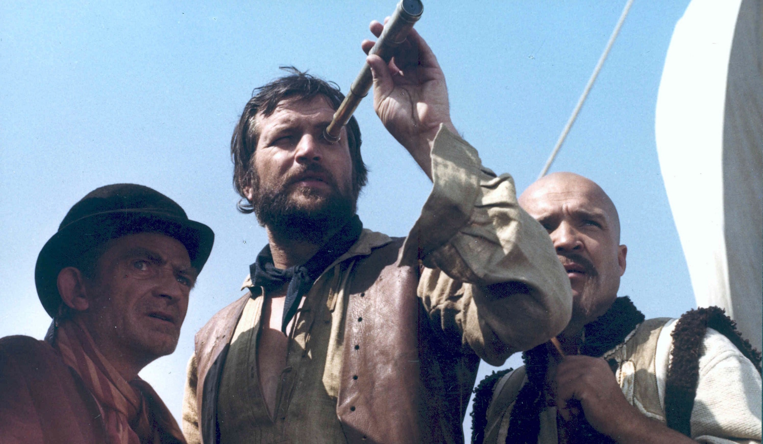 Jelenet A Dunai hajós című filmből (középen Bujtor István)