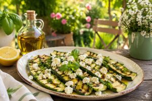 grillezett cukkini fetval olcsó grill köret kertipartira