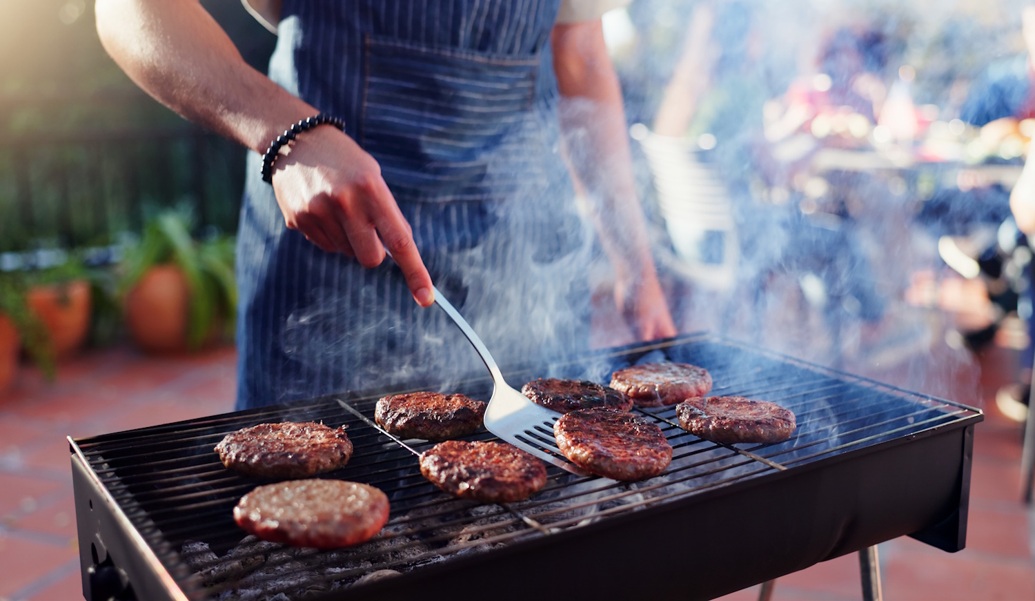 Hamburgerhúst grilleznek