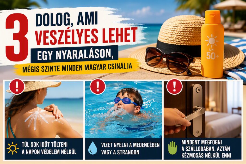 inforgrafika a nyári nyaralási veszélyekről