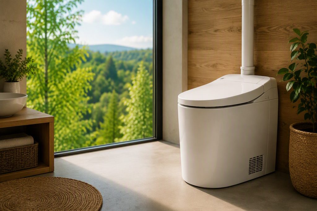 égető wc modern otthonban