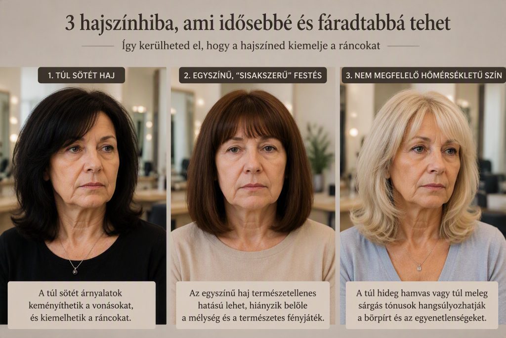 előnytelen hajszínek 60 év felett