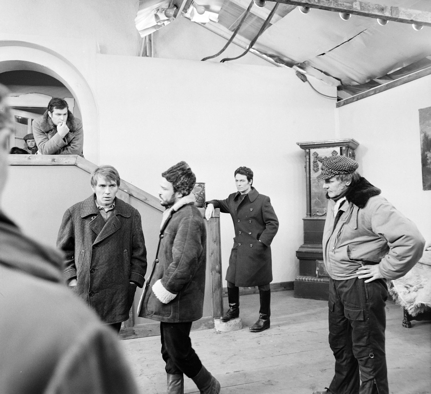 madarasjozsef3 | Meglepetés 1969. Bujtor István, Kozák András, Madaras József a Sirokkó című film forgatásán
