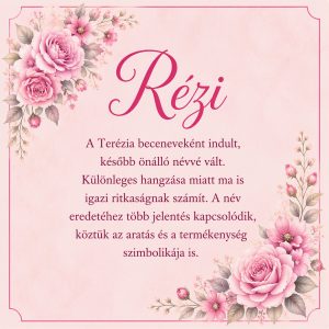 régi magyar lánynév rézi jelentése