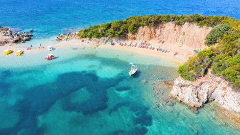 saranda strand albánia