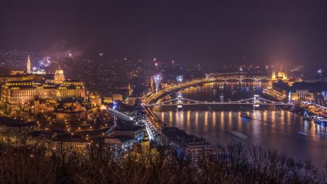 tűzijáték Budapesten