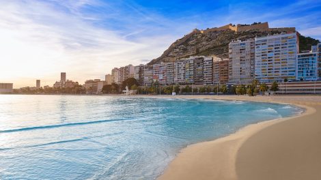 Postiguet strand Alicantéban