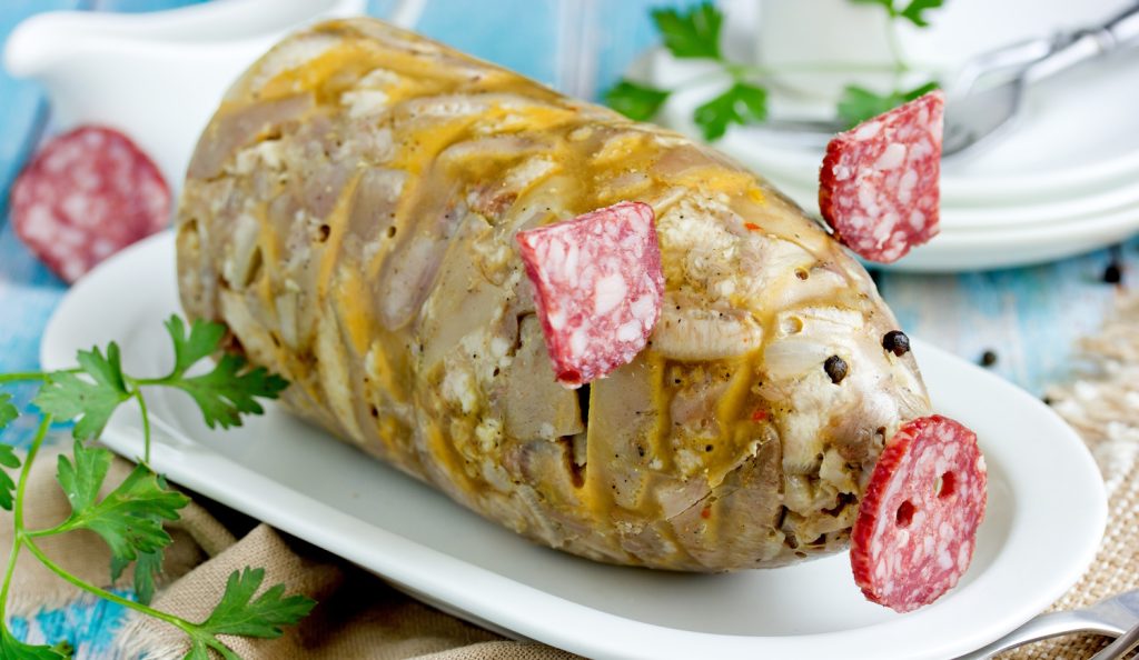 disznósajt fülekkel szemmel és orral