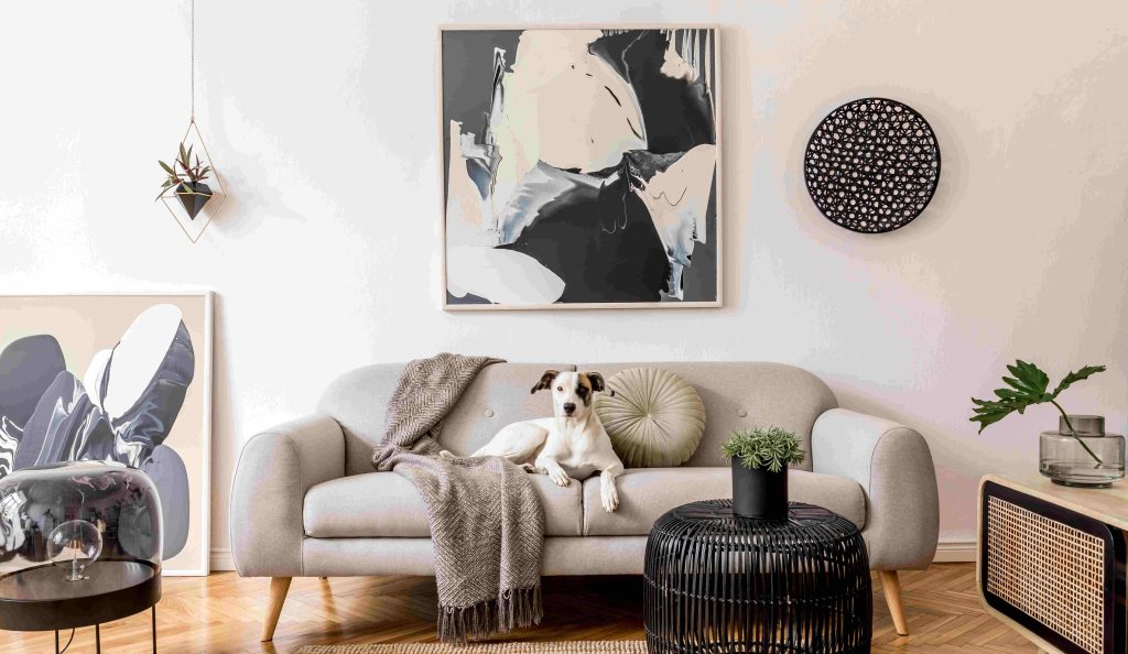 lakberedezés | Meglepetés Stílusos, skandináv stílusú nappali egy modern lakásban