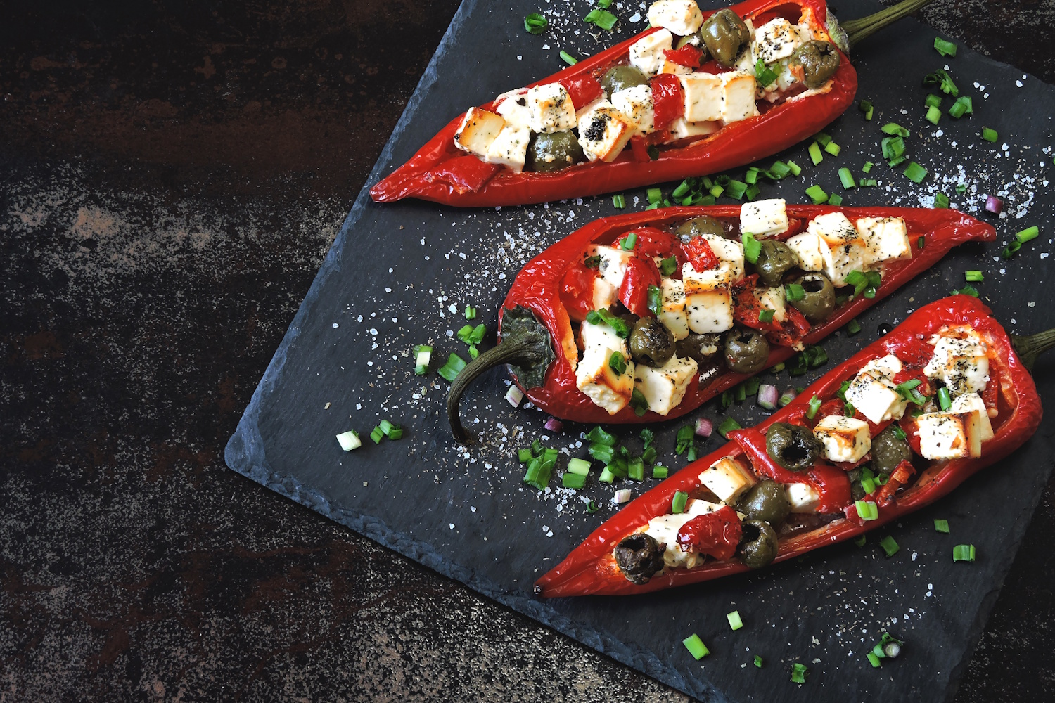 Feta sajttal töltött paprika