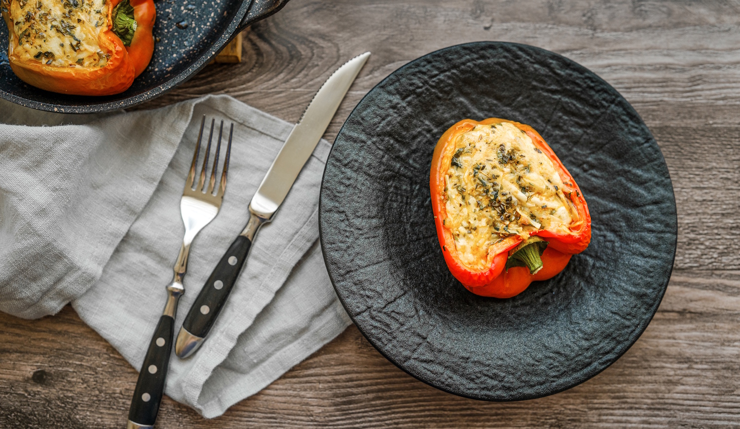 Feta sajttal töltött paprika